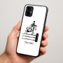 כיסוי בעיצוב אישי עם השם שלך לדגם - Motorola Moto G34 5G בעיצוב רוכב סוסים