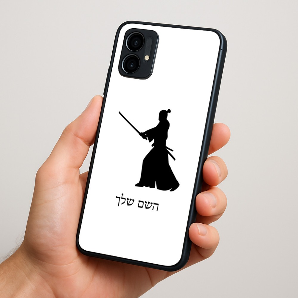 כיסוי בעיצוב אישי עם השם שלך לדגם - Motorola Moto G34 5G בעיצוב סמוראי