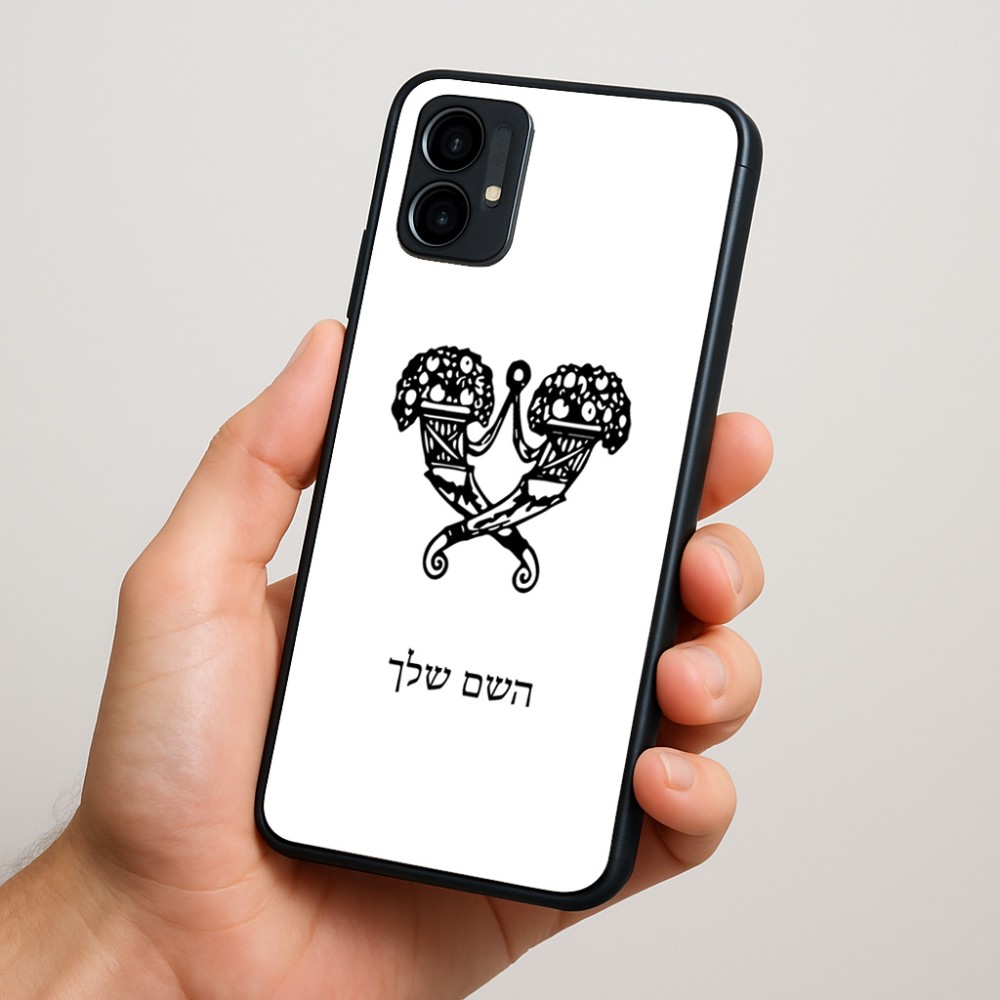 כיסוי בעיצוב אישי עם השם שלך לדגם - Motorola Moto G34 5G בעיצוב פרחי קרן