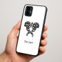 כיסוי בעיצוב אישי עם השם שלך לדגם - Motorola Moto G34 5G בעיצוב פרחי קרן
