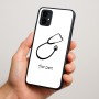 כיסוי בעיצוב אישי עם השם שלך לדגם - Motorola Moto G34 5G בעיצוב סטטוסקופ רופא