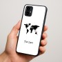 כיסוי בעיצוב אישי עם השם שלך לדגם - Motorola Moto G34 5G בעיצוב מפת העולם