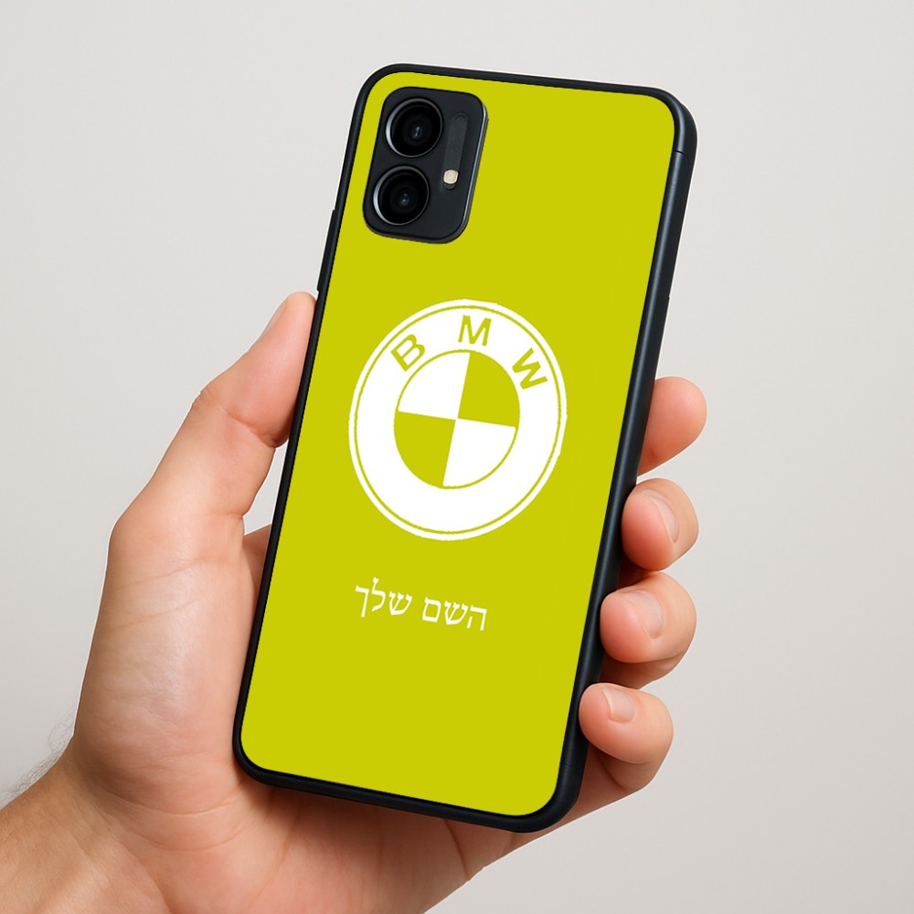 כיסוי בעיצוב אישי עם השם שלך לדגם - Motorola Moto G34 5G בעיצוב ב.מ.וו