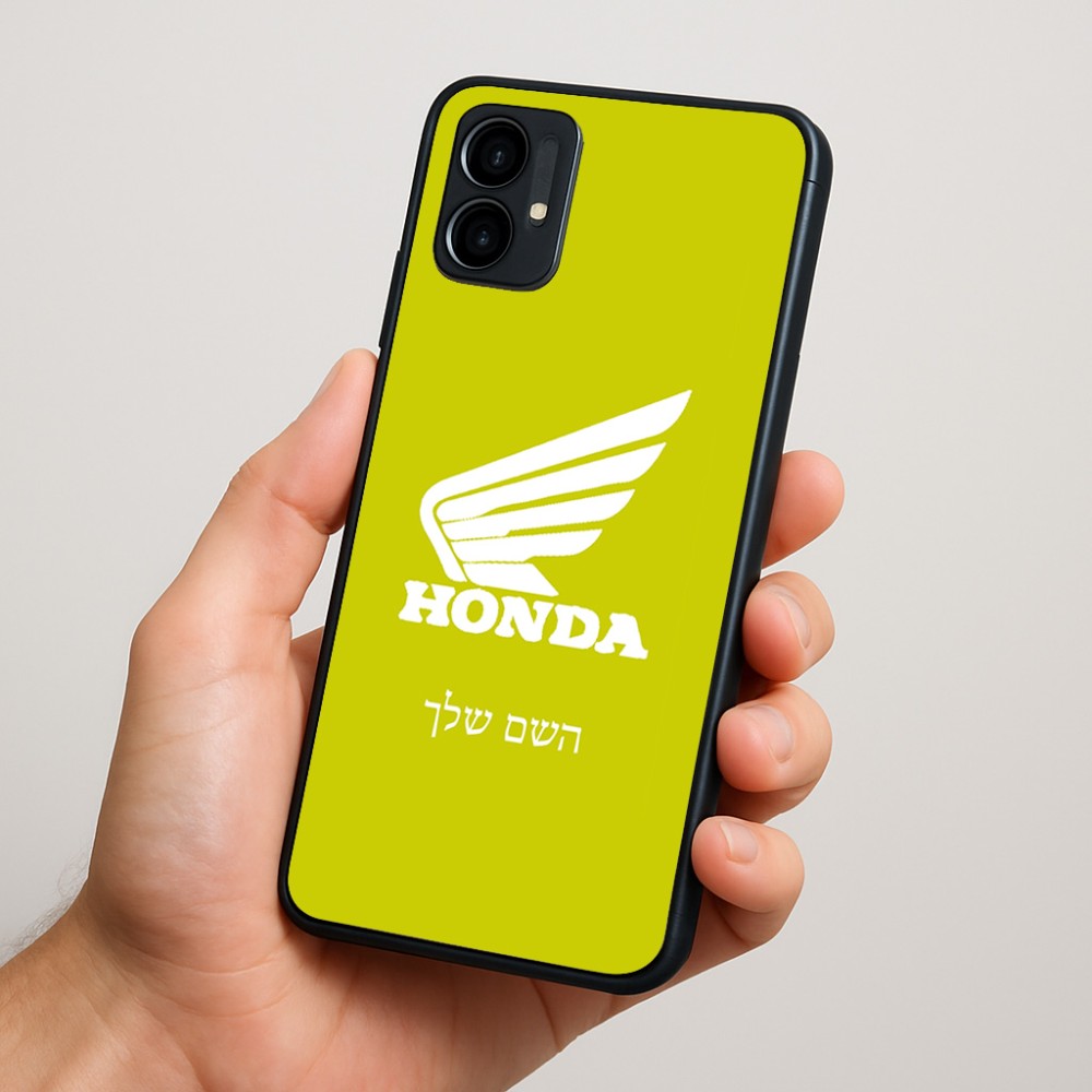 כיסוי בעיצוב אישי עם השם שלך לדגם - Motorola Moto G34 5G בעיצוב הונדה