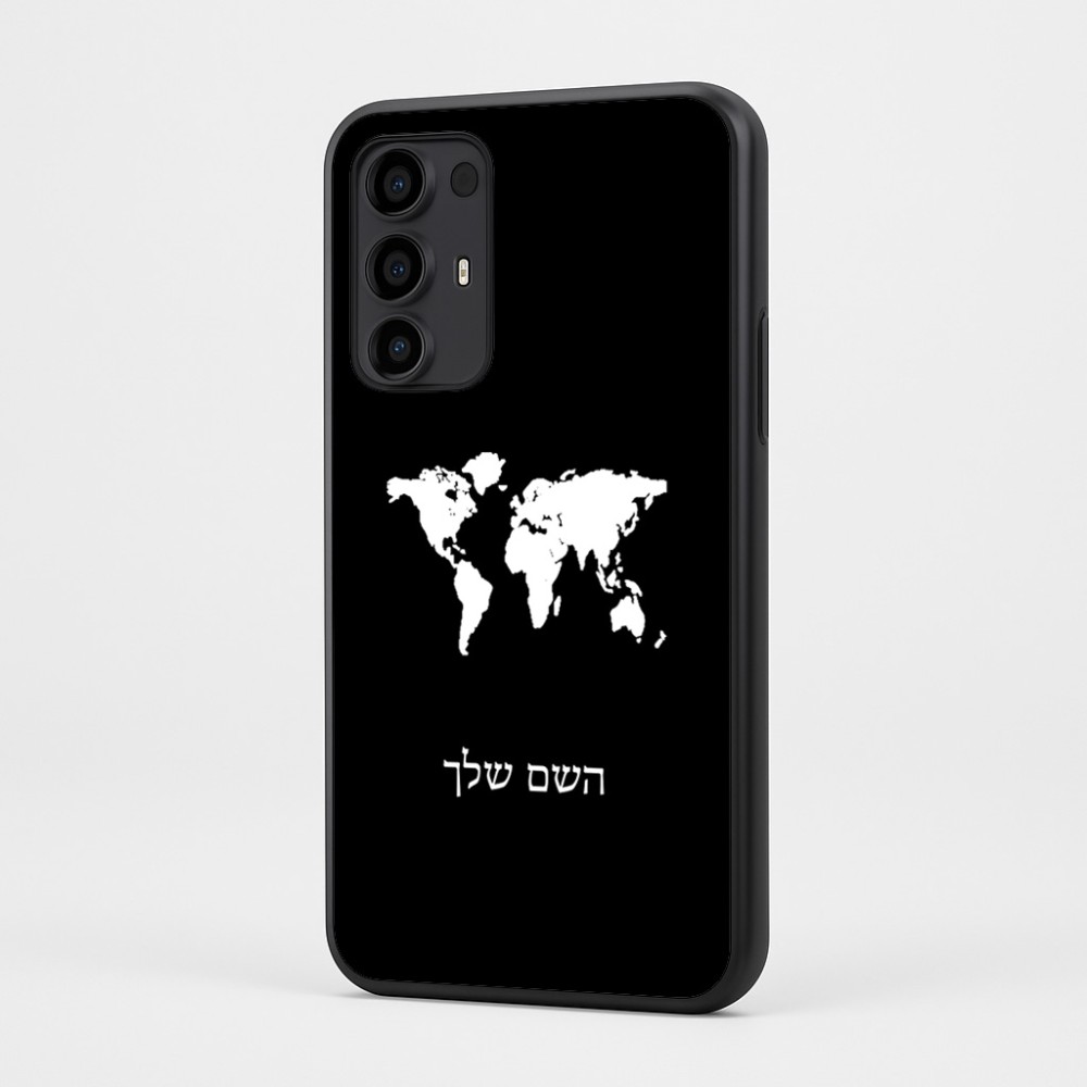 כיסוי בעיצוב אישי עם השם שלך לדגם - Motorola Moto G35 5G בעיצוב מפת העולם
