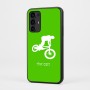 כיסוי בעיצוב אישי עם השם שלך לדגם - Motorola Moto G35 5G בעיצוב רוכב אופניים