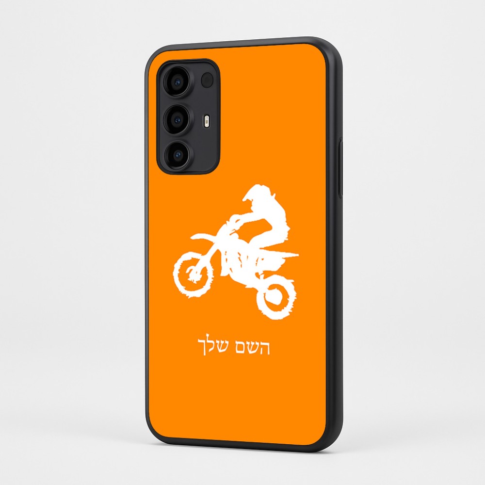 כיסוי בעיצוב אישי עם השם שלך לדגם - Motorola Moto G35 5G בעיצוב מוטוקרוס