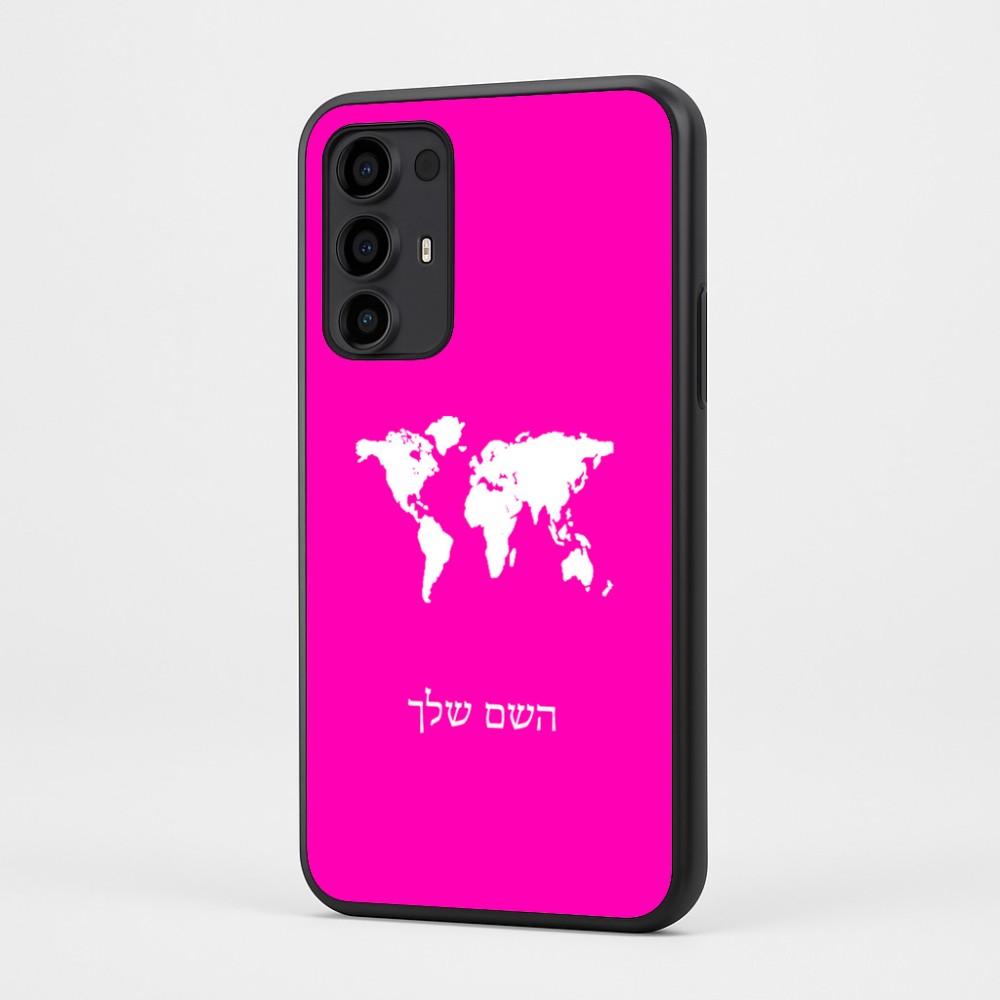 כיסוי בעיצוב אישי עם השם שלך לדגם - Motorola Moto G35 5G בעיצוב מפת העולם