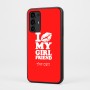כיסוי בעיצוב אישי עם השם שלך לדגם - Motorola Moto G35 5G בעיצוב לנשק את החברה שלי