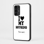 כיסוי בעיצוב אישי עם השם שלך לדגם - Motorola Moto G35 5G בעיצוב אוהבת את החבר שלי