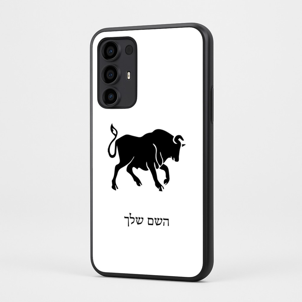 כיסוי בעיצוב אישי עם השם שלך לדגם - Motorola Moto G35 5G בעיצוב מזלות - שור