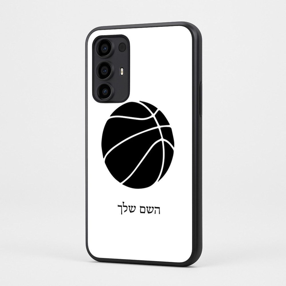 כיסוי בעיצוב אישי עם השם שלך לדגם - Motorola Moto G35 5G בעיצוב כדורסל