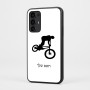 כיסוי בעיצוב אישי עם השם שלך לדגם - Motorola Moto G35 5G בעיצוב רוכב אופניים