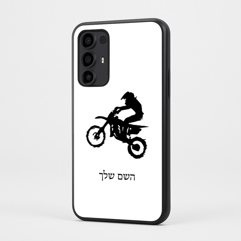 כיסוי בעיצוב אישי עם השם שלך לדגם - Motorola Moto G35 5G בעיצוב מוטוקרוס