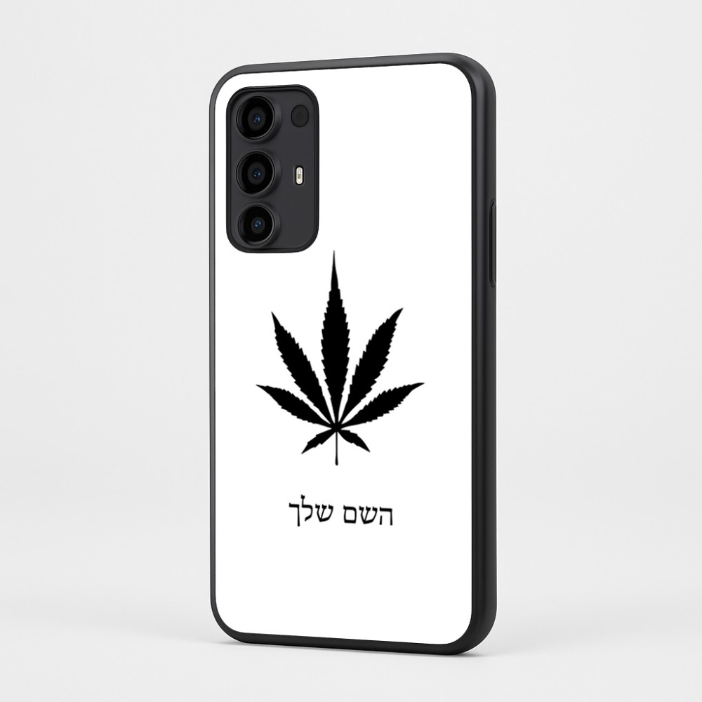 כיסוי בעיצוב אישי עם השם שלך לדגם - Motorola Moto G35 5G בעיצוב עלה מריחואנה - גראס