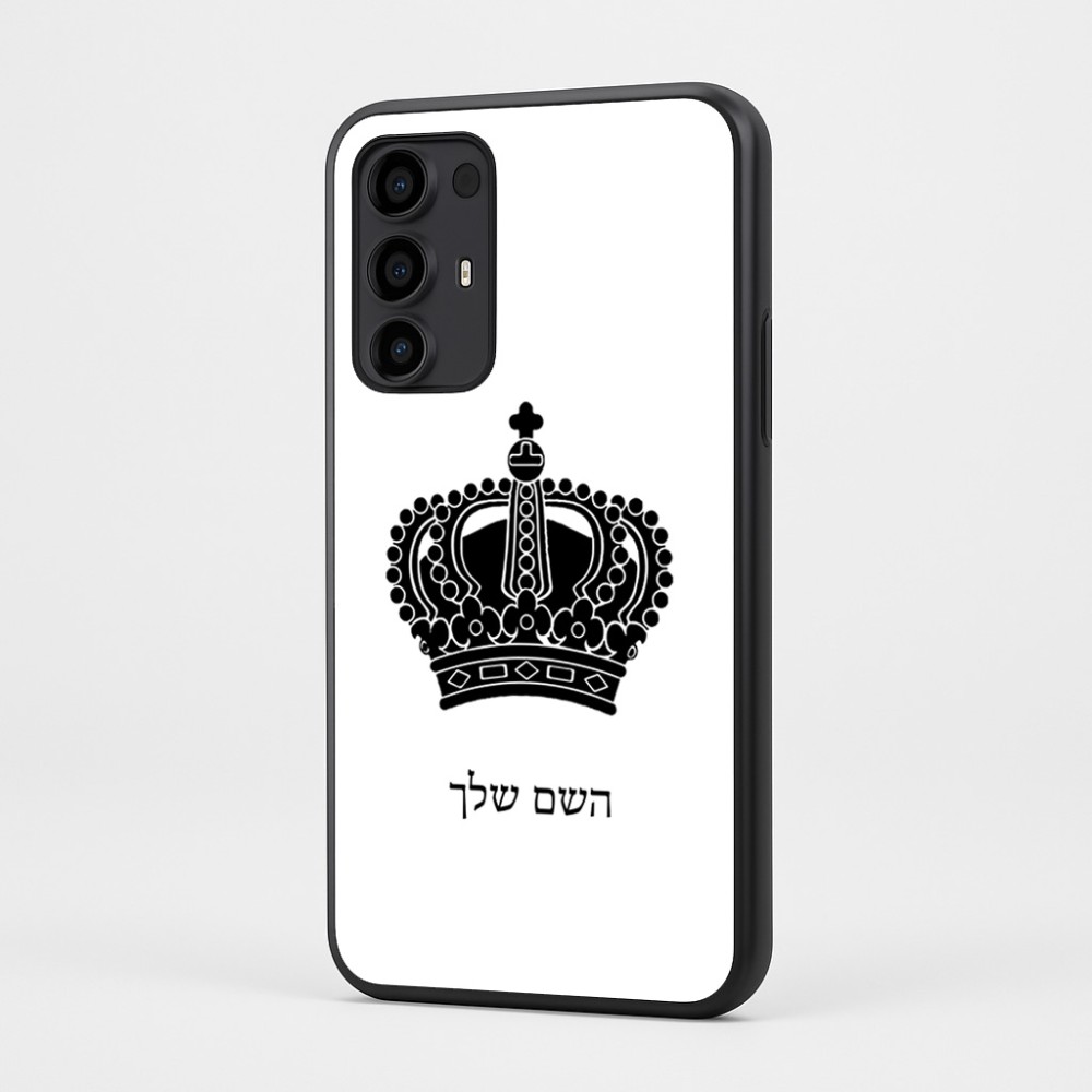 כיסוי בעיצוב אישי עם השם שלך לדגם - Motorola Moto G35 5G בעיצוב כתר מלכותי