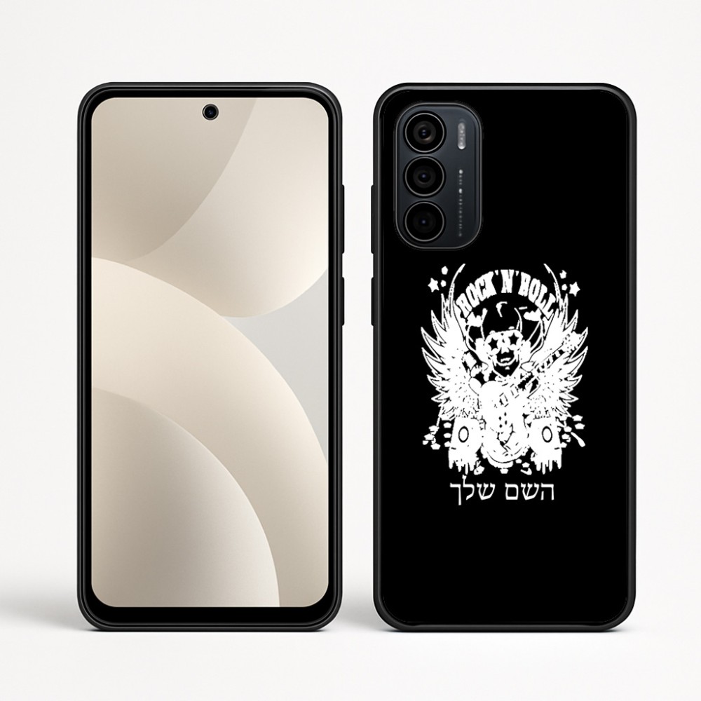 כיסוי בעיצוב אישי עם השם שלך לדגם - Motorola Moto G35 5G בעיצוב רוקנרול