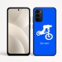 כיסוי בעיצוב אישי עם השם שלך לדגם - Motorola Moto G35 5G בעיצוב רוכב אופניים