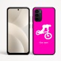 כיסוי בעיצוב אישי עם השם שלך לדגם - Motorola Moto G35 5G בעיצוב רוכב אופניים