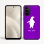 כיסוי בעיצוב אישי עם השם שלך לדגם - Motorola Moto G35 5G בעיצוב פינגווין