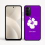 כיסוי בעיצוב אישי עם השם שלך לדגם - Motorola Moto G35 5G בעיצוב פרח היביסקוס