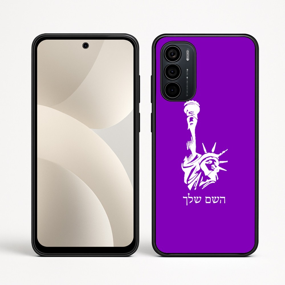 כיסוי בעיצוב אישי עם השם שלך לדגם - Motorola Moto G35 5G בעיצוב פסל החירות