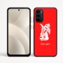 כיסוי בעיצוב אישי עם השם שלך לדגם - Motorola Moto G35 5G בעיצוב ארנב מחזיק גזר