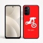 כיסוי בעיצוב אישי עם השם שלך לדגם - Motorola Moto G35 5G בעיצוב רוכב אופניים