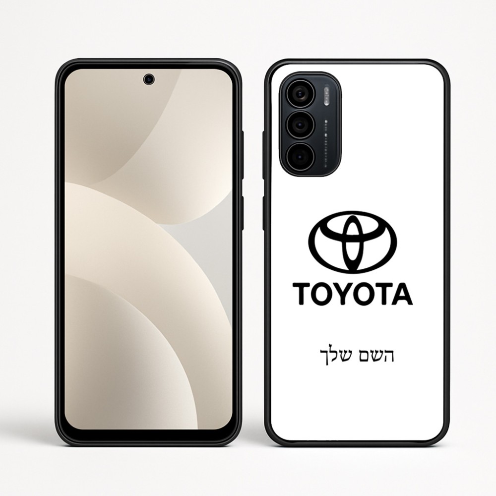 כיסוי בעיצוב אישי עם השם שלך לדגם - Motorola Moto G35 5G בעיצוב טויוטה