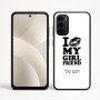 כיסוי בעיצוב אישי עם השם שלך לדגם - Motorola Moto G35 5G בעיצוב לנשק את החברה שלי