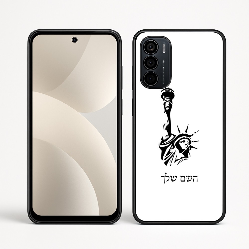 כיסוי בעיצוב אישי עם השם שלך לדגם - Motorola Moto G35 5G בעיצוב פסל החירות