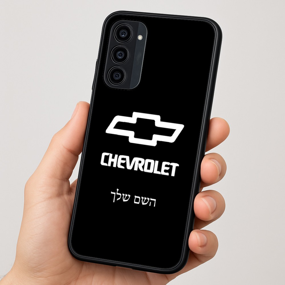 כיסוי בעיצוב אישי עם השם שלך לדגם - Motorola Moto G35 5G בעיצוב שברולט