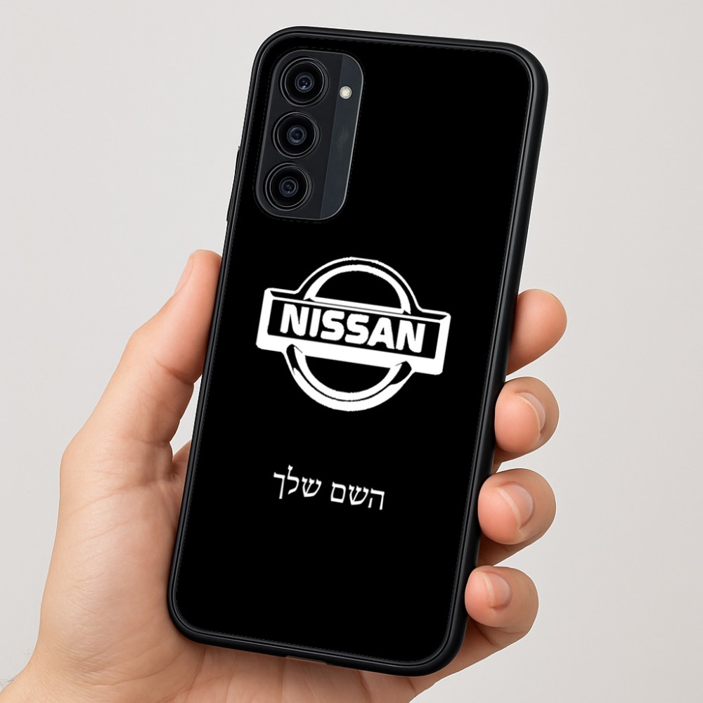 כיסוי בעיצוב אישי עם השם שלך לדגם - Motorola Moto G35 5G בעיצוב ניסאן