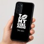 כיסוי בעיצוב אישי עם השם שלך לדגם - Motorola Moto G35 5G בעיצוב לנשק את החברה שלי