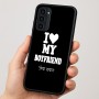 כיסוי בעיצוב אישי עם השם שלך לדגם - Motorola Moto G35 5G בעיצוב אוהבת את החבר שלי