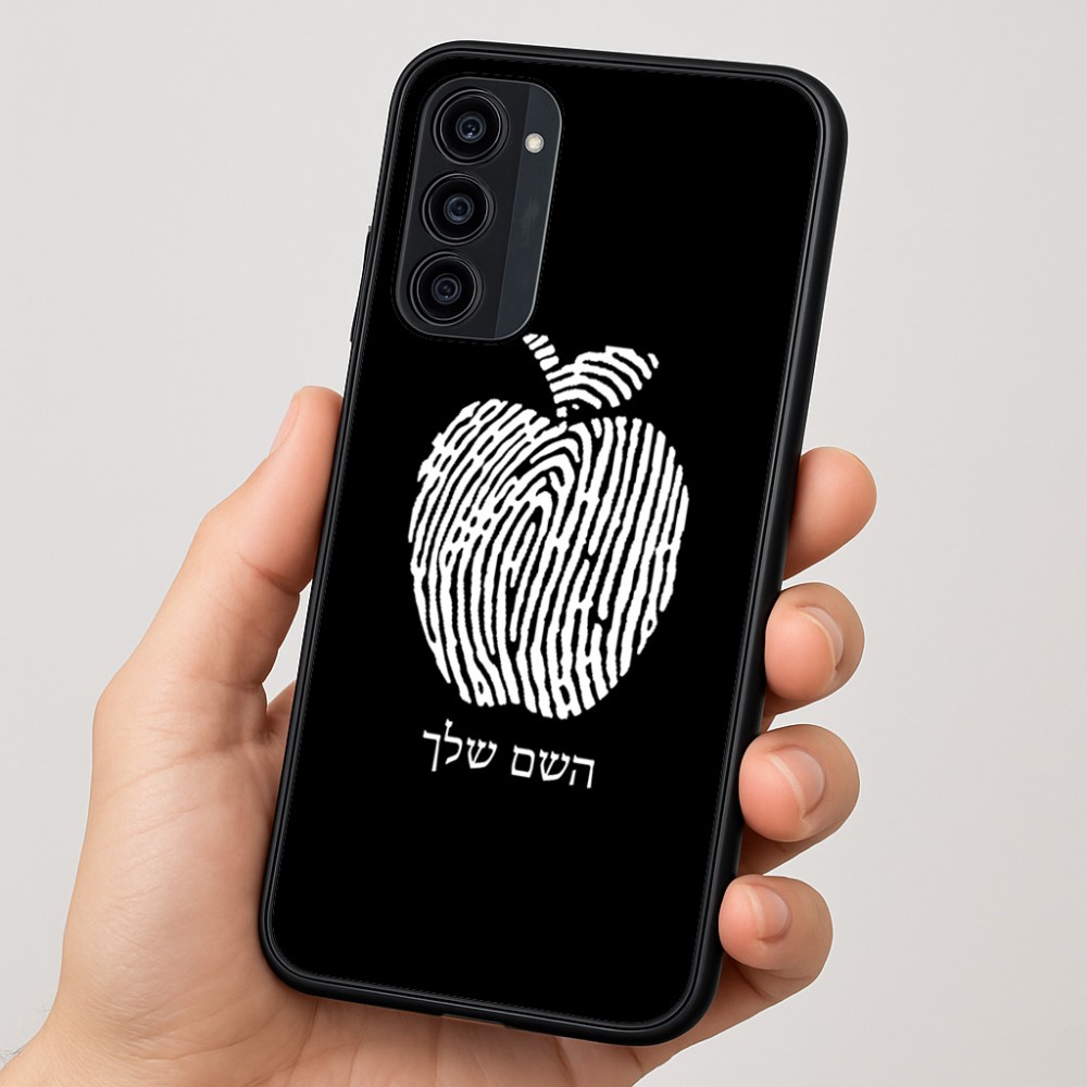 כיסוי בעיצוב אישי עם השם שלך לדגם - Motorola Moto G35 5G בעיצוב הדפס תפוח