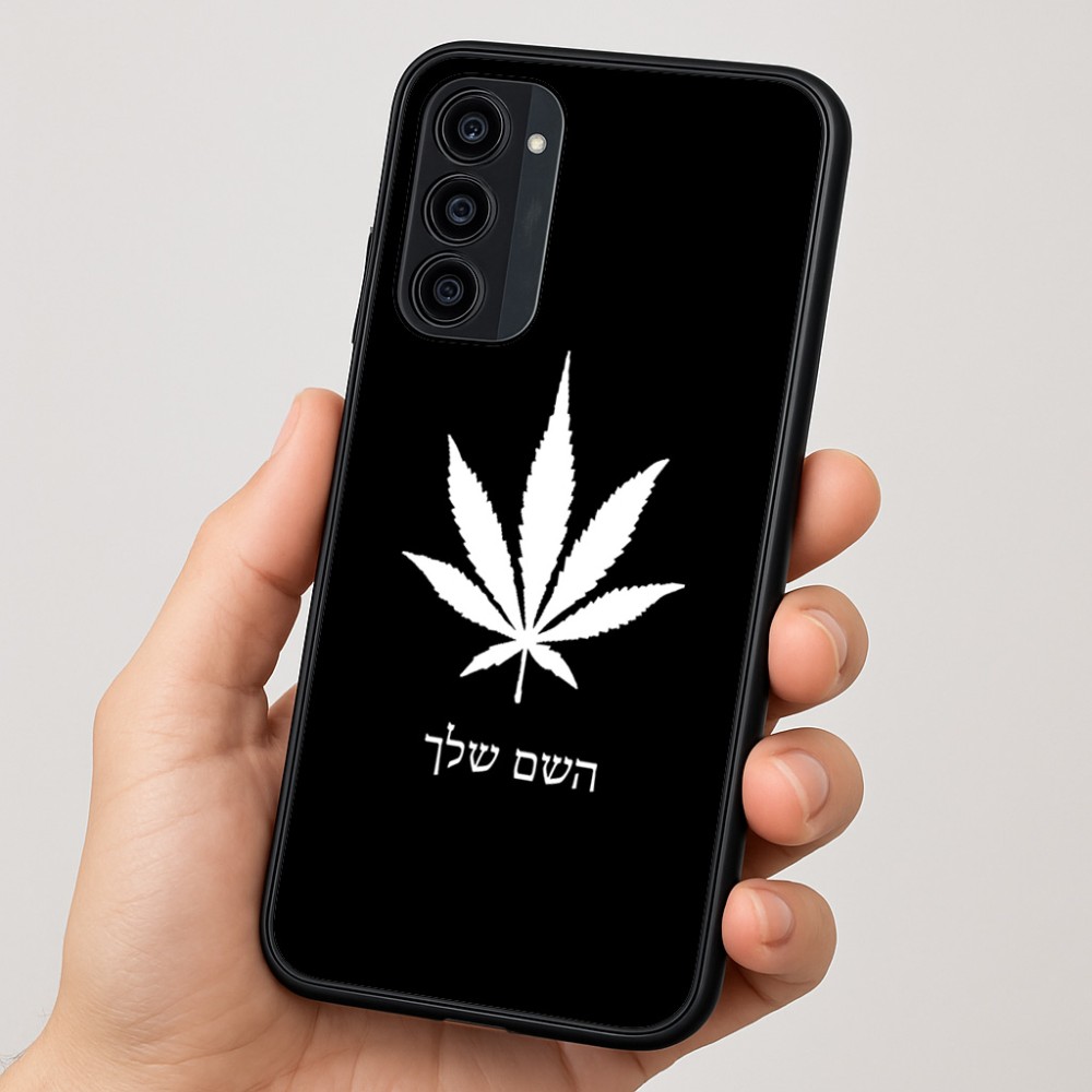 כיסוי בעיצוב אישי עם השם שלך לדגם - Motorola Moto G35 5G בעיצוב עלה מריחואנה - גראס