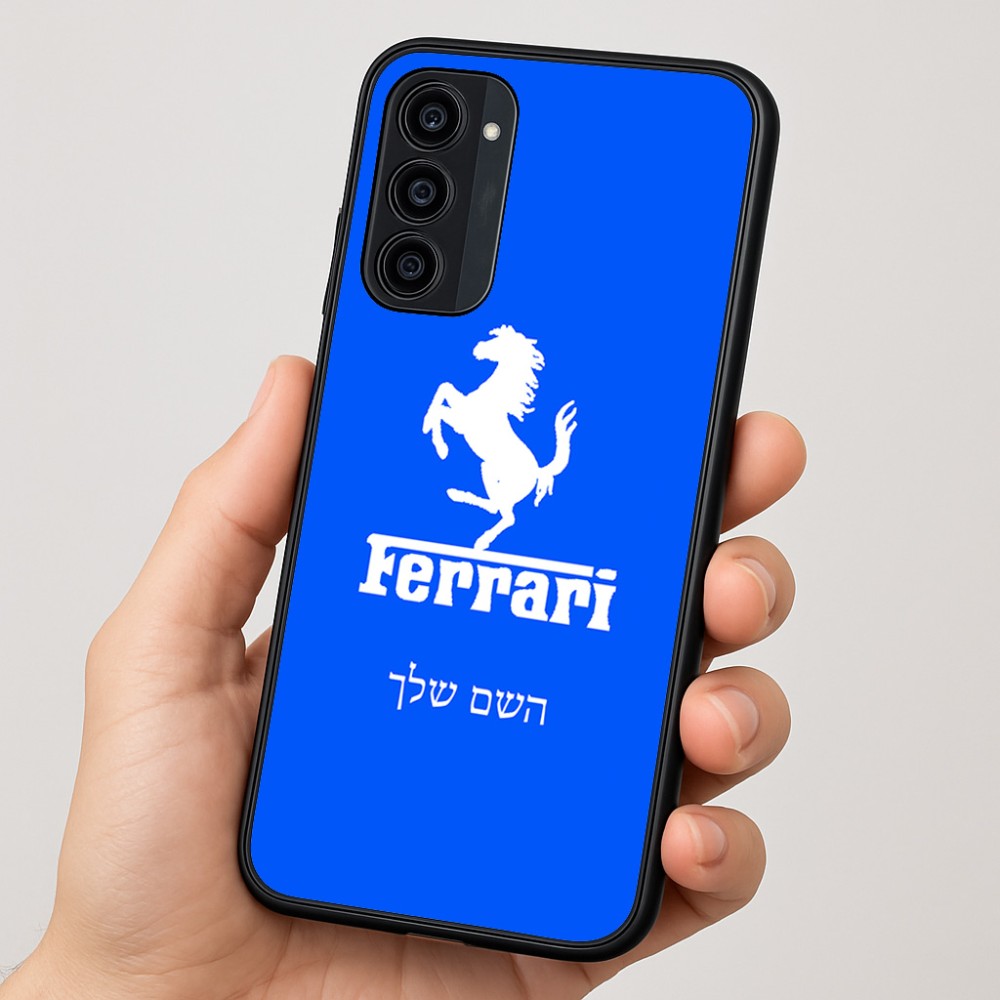 כיסוי בעיצוב אישי עם השם שלך לדגם - Motorola Moto G35 5G בעיצוב פרארי