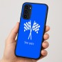 כיסוי בעיצוב אישי עם השם שלך לדגם - Motorola Moto G35 5G בעיצוב דגל המירוץ