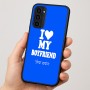כיסוי בעיצוב אישי עם השם שלך לדגם - Motorola Moto G35 5G בעיצוב אוהבת את החבר שלי