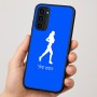 כיסוי בעיצוב אישי עם השם שלך לדגם - Motorola Moto G35 5G בעיצוב רץ רץ אישה