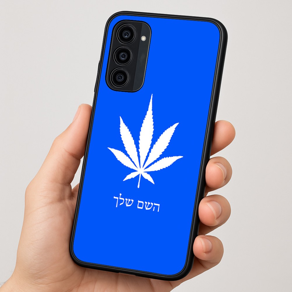 כיסוי בעיצוב אישי עם השם שלך לדגם - Motorola Moto G35 5G בעיצוב עלה מריחואנה - גראס