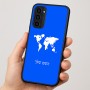 כיסוי בעיצוב אישי עם השם שלך לדגם - Motorola Moto G35 5G בעיצוב מפת העולם