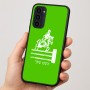 כיסוי בעיצוב אישי עם השם שלך לדגם - Motorola Moto G35 5G בעיצוב רוכב סוסים