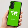 כיסוי בעיצוב אישי עם השם שלך לדגם - Motorola Moto G35 5G בעיצוב מפת העולם