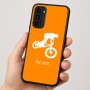 כיסוי בעיצוב אישי עם השם שלך לדגם - Motorola Moto G35 5G בעיצוב רוכב אופניים