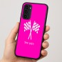 כיסוי בעיצוב אישי עם השם שלך לדגם - Motorola Moto G35 5G בעיצוב דגל המירוץ