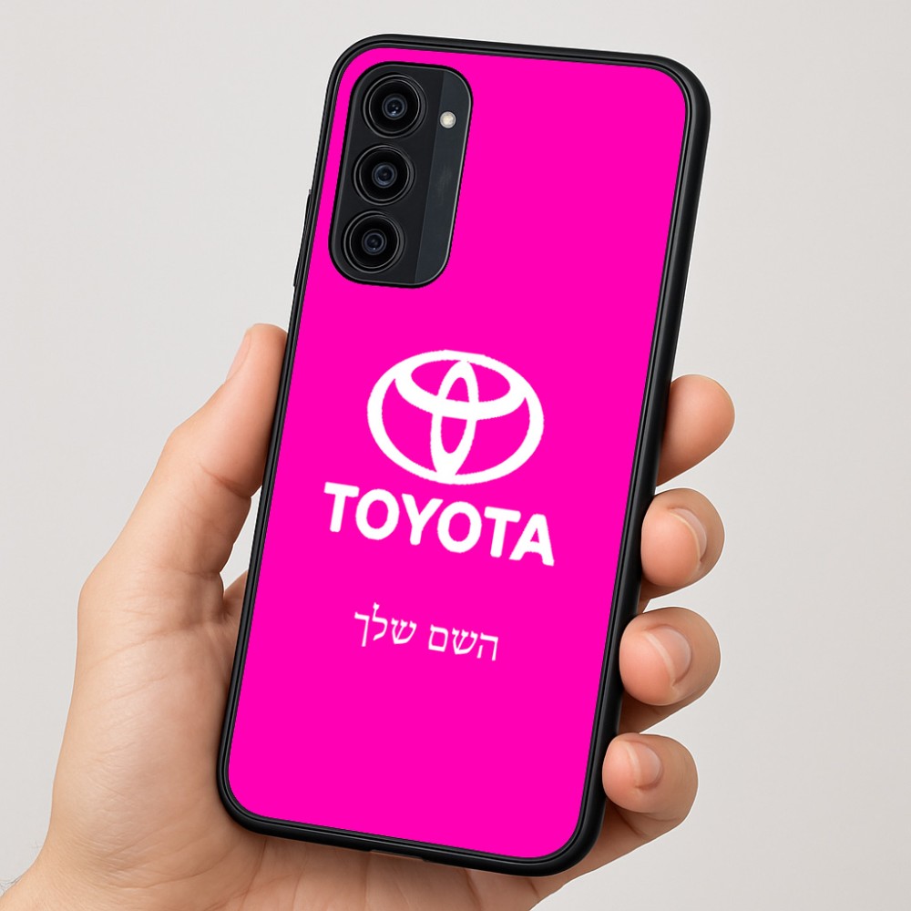 כיסוי בעיצוב אישי עם השם שלך לדגם - Motorola Moto G35 5G בעיצוב טויוטה