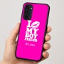 כיסוי בעיצוב אישי עם השם שלך לדגם - Motorola Moto G35 5G בעיצוב נשקי את חבר שלי