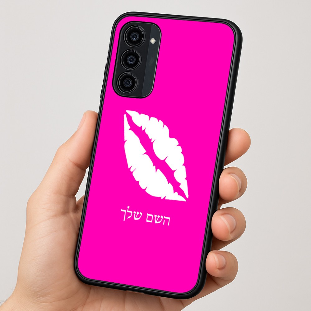כיסוי בעיצוב אישי עם השם שלך לדגם - Motorola Moto G35 5G בעיצוב שפתיים - נשיקה